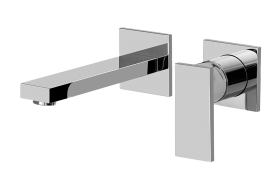 Solar Wall-Mounted Lavatory Faucet w/Single Handle
