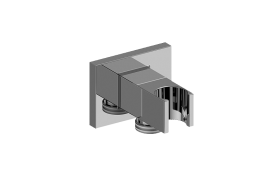 Square Handshower Wall Bracket with Integrated Wall Supply Elbow