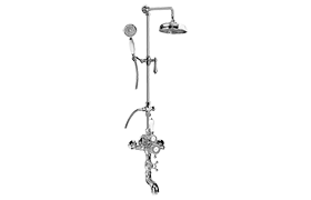 Exposed Thermostatic Tub and Shower System w/Handshower (Rough & Trim)