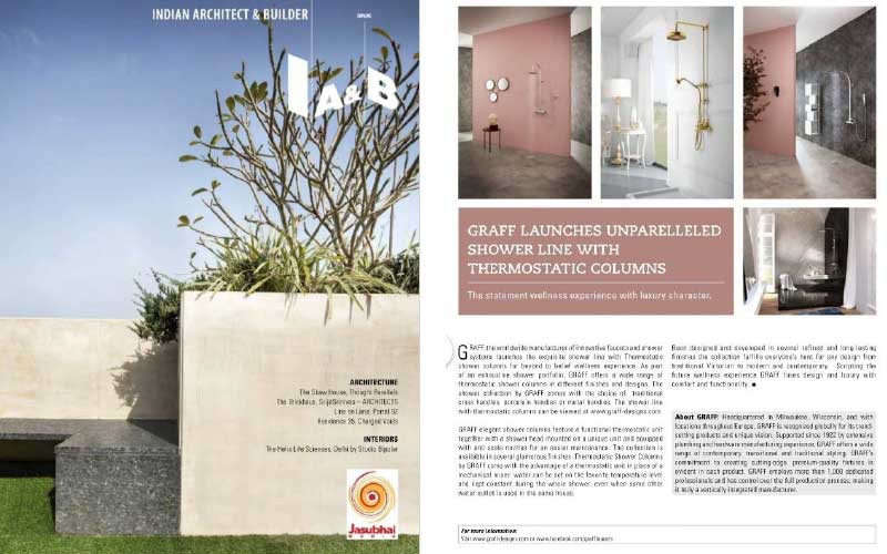GRAFF's Thermostatic Shower System | Indian Architect & Builder Magazine