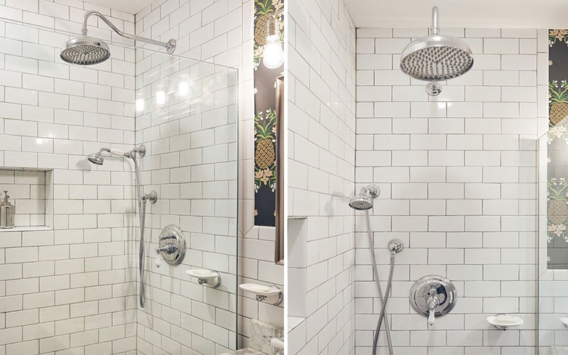 GRAFF's Adley Shower in Bathroom Renovation l Architectural Digest