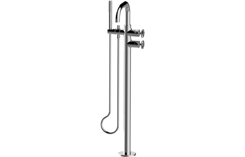 Floor-mounted bathtub mixer (Trim) 