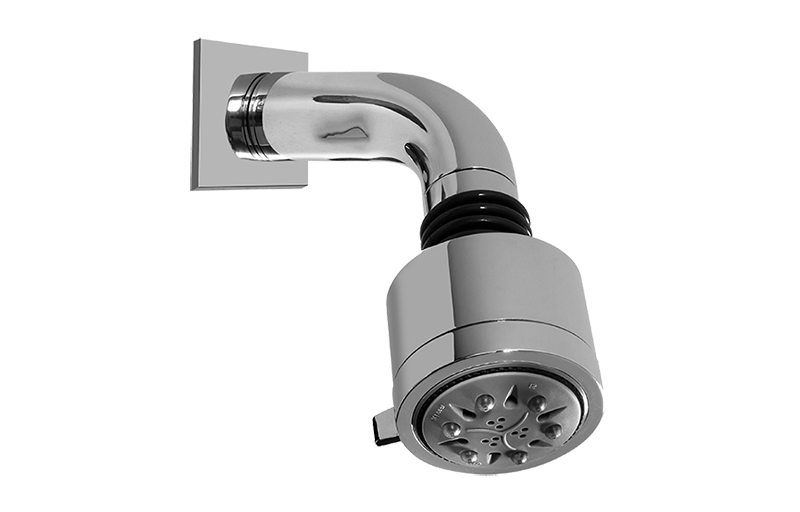 Shower head 5-function with shower arm - complete set