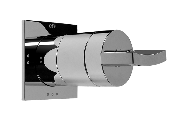 1/2" concealed diverter with 3 outlets - exposed parts