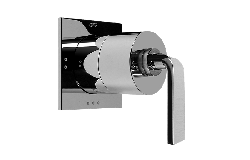 1/2" concealed diverter with 3 outlets for concealed shower mixers - exposed parts