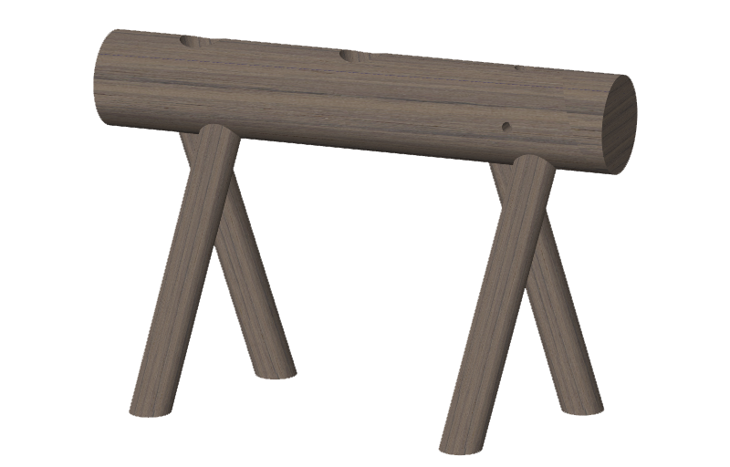 Mueble autoportante en madera maciza -39 3/8”
