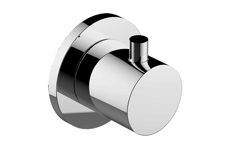 3/4" concealed diverter with 3 outlets - exposed parts