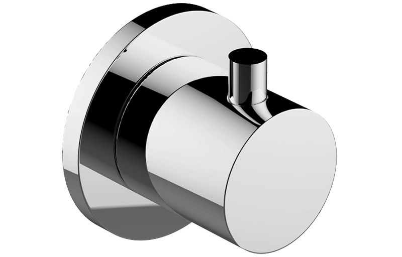 3/4" concealed diverter with 2 outlets - exposed parts