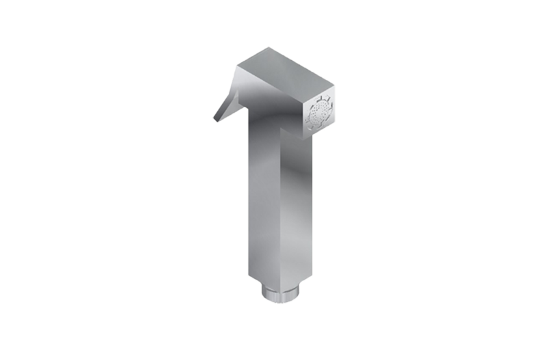 Squared hygienic handshower