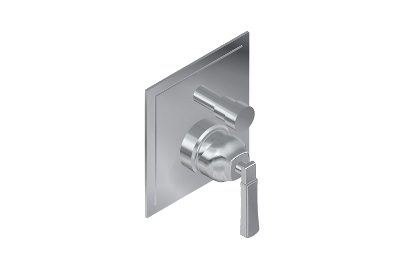 Concealed shower mixer with diverter 1/2" - exposed parts