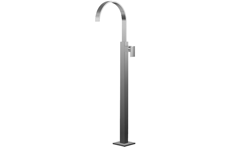 Floor-mounted washbasin mixer