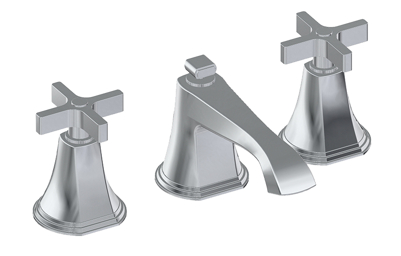 Three-hole washbasin mixer