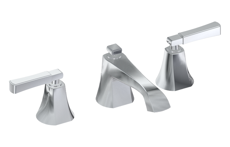 Three-hole washbasin mixer