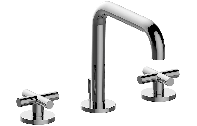 Three-hole washbasin mixer