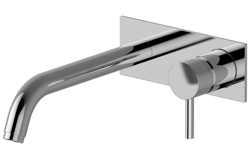 Wall-mounted basin mixer with 23,5cm spout - Trim only