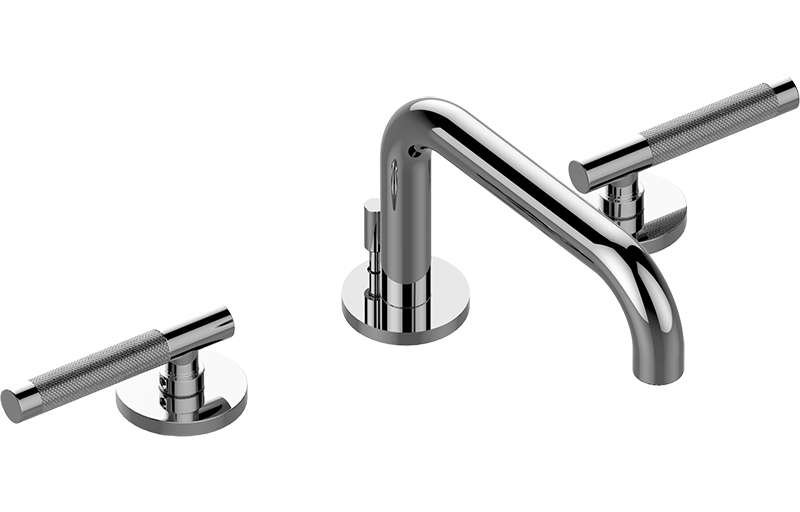 Three-hole washbasin mixer