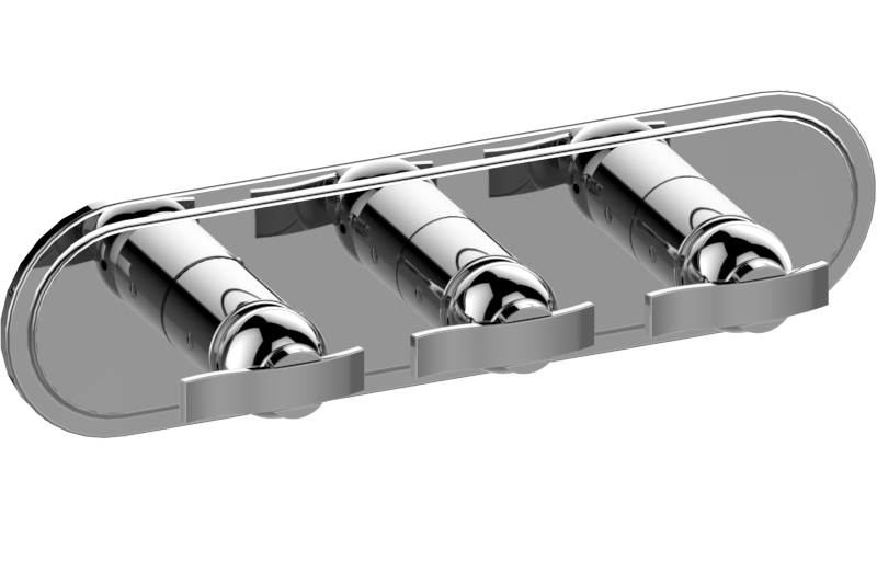 M-Series Valve Trim with Three Handles - Trim only