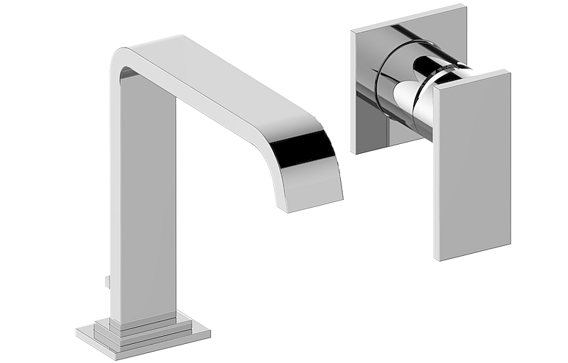 Single lever basin mixer with manual pop-up waste - Trim only