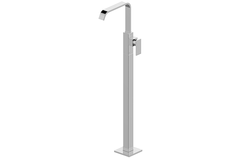 Floor-mounted washbasin mixer - Trim only