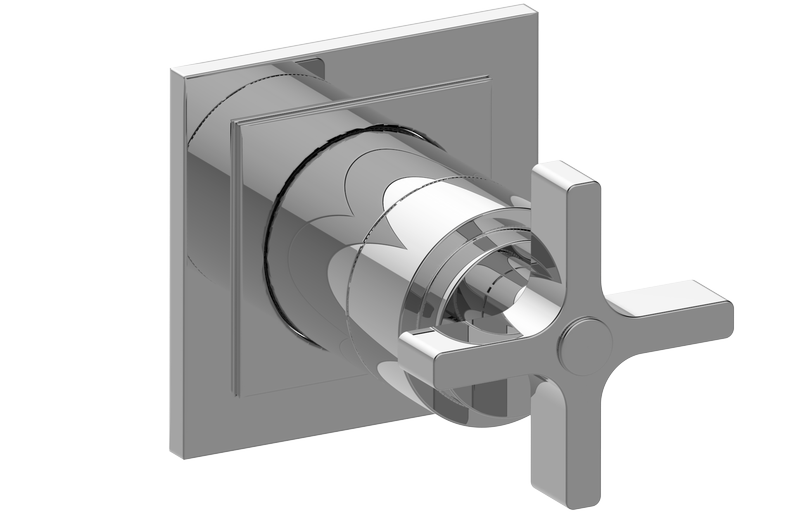 1/2” concealed diverter with 3 outlets and cut off function- Trim only