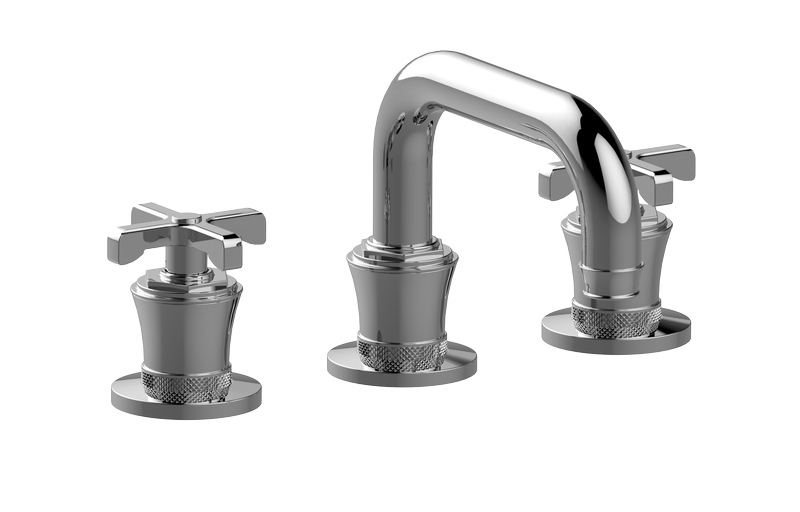 Three-hole washbasin mixer