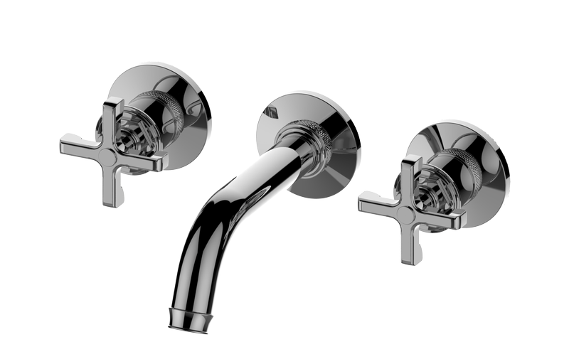 Wall-mounted basin mixer with 19,1cm spout -Trim