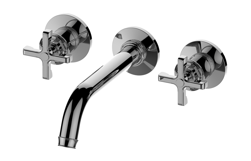 Wall-mounted basin mixer with 23,5cm spout -Trim