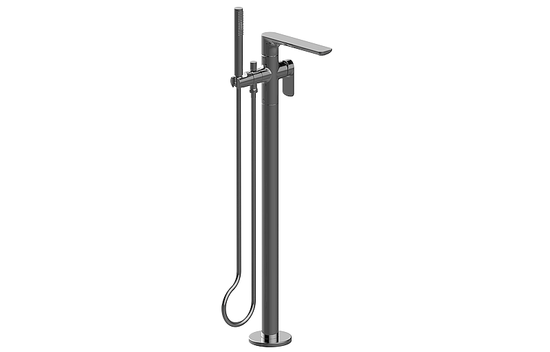 Floor-mounted bathtub mixer - Trim only