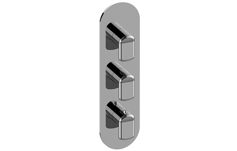 M-Series Valve Trim with Three Handles - Trim only