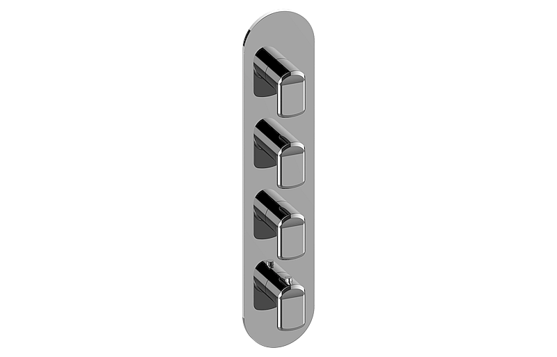 M-Series Valve Trim with Four Handles - Trim only