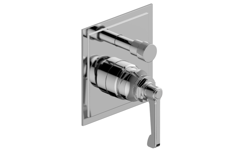 Concealed shower mixer with diverter 1/2" - exposed parts