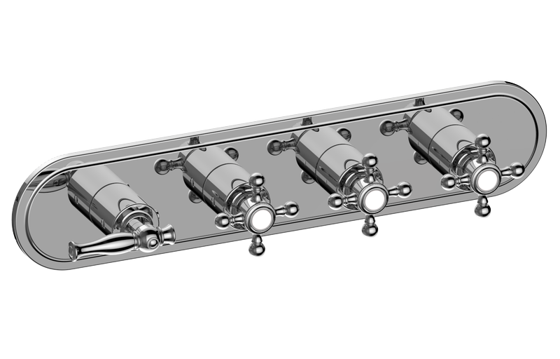 M-Series Valve Trim with Four Handles - Trim only