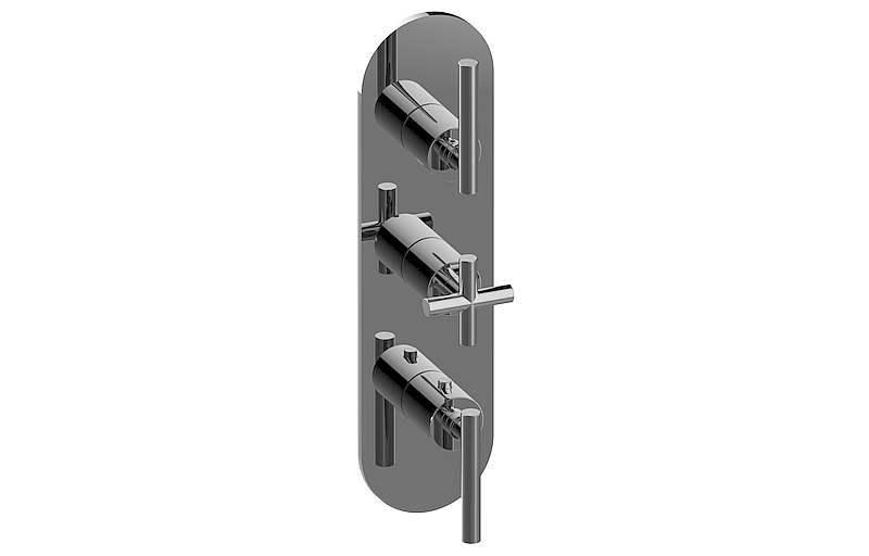 M-Series Valve Trim with Three Handles - Trim only