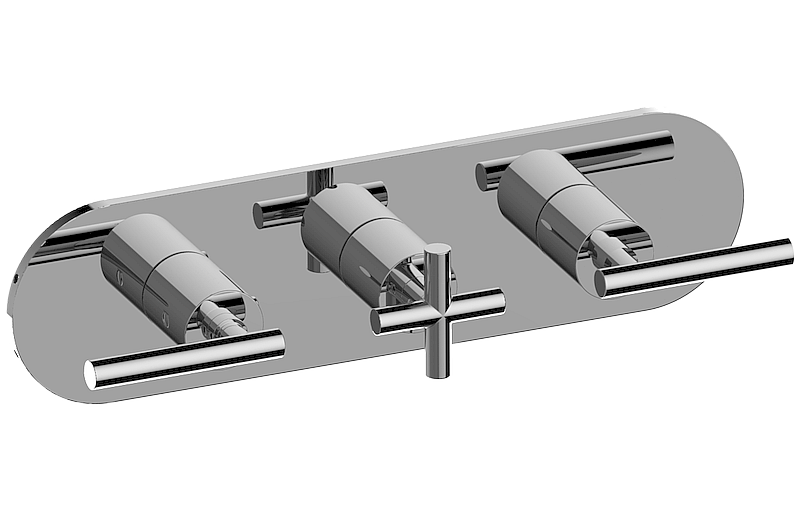 M-Series Valve Trim with Three Handles - Trim only