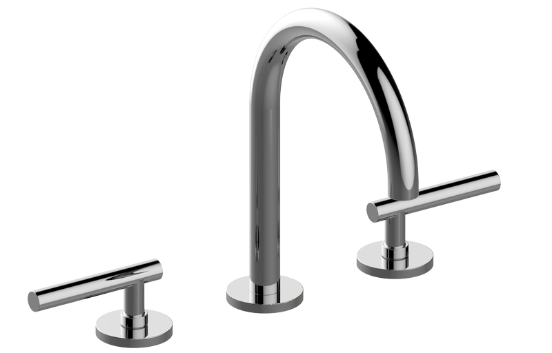 Three-hole washbasin mixer