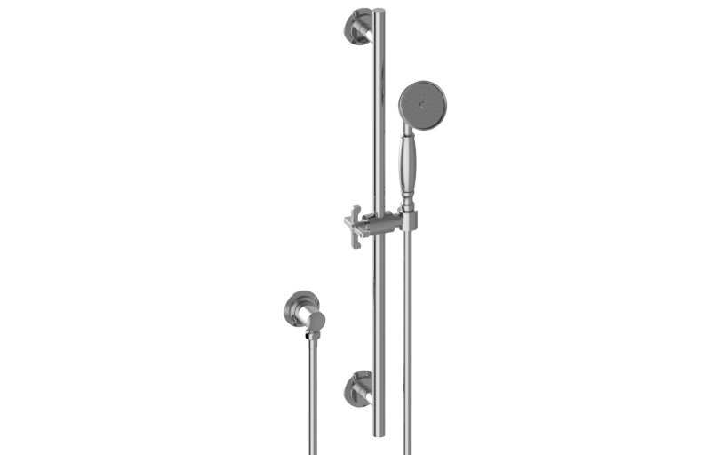 Handshower set with slide bar