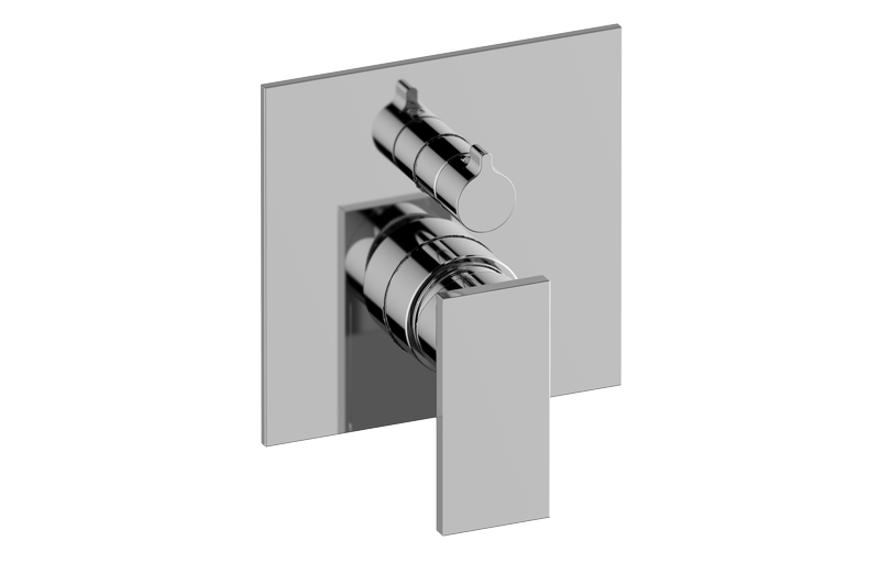 3/4" concealed shower mixer and diverter with 3 outlets - Trim only