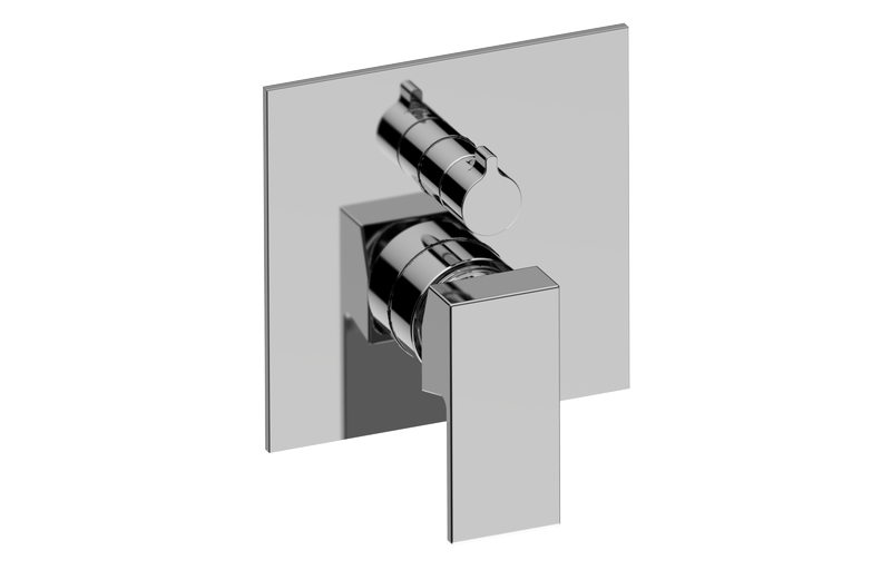 3/4” concealed shower mixer and diverter with 2 outlets - Trim only