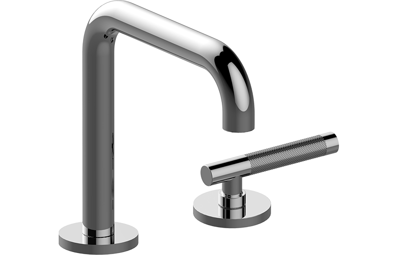 Two-hole progressive basin mixer - 15,3cm spout