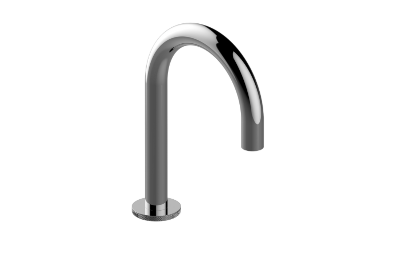 Electronic deck-mounted basin mixer