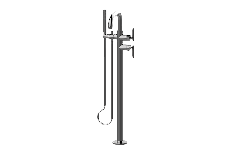 Floor-mounted bathtub mixer (Trim) 