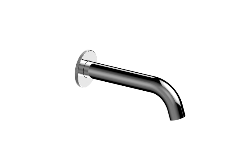 Wall-mounted bathtub spout