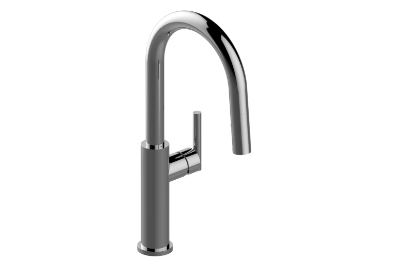 Sospiro Bar/Prep Tap with dual-function spray/stream pull-down sprayer - Easy lock