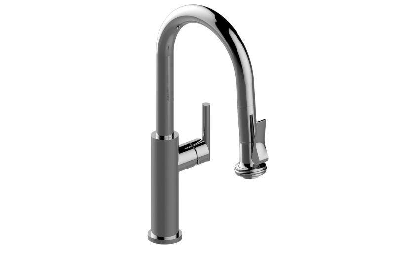 Sospiro Bar/Prep Tap with dual-function spray/stream pull-down sprayer - Easy lock