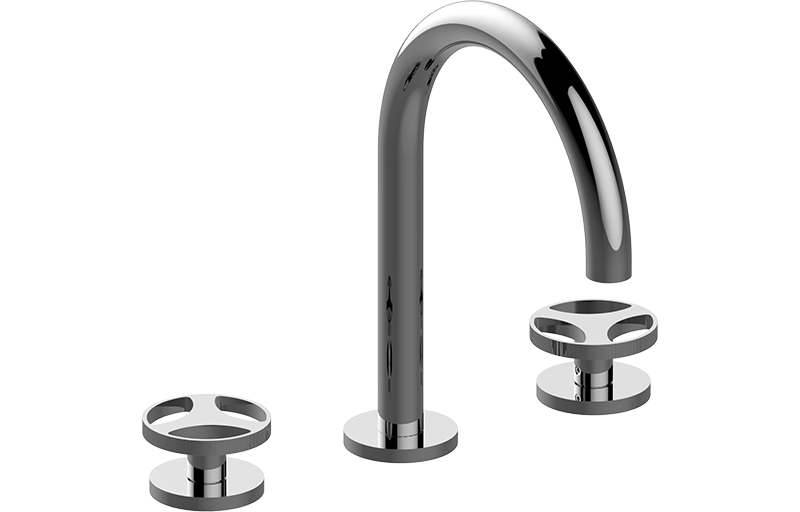 Three-hole washbasin mixer