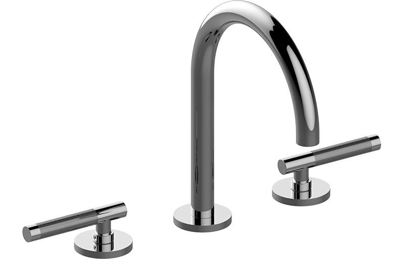 Three-hole washbasin mixer