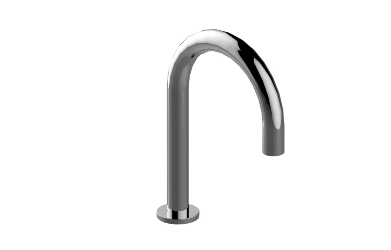 Electronic deck-mounted basin mixer