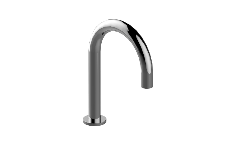 Electronic deck-mounted basin mixer