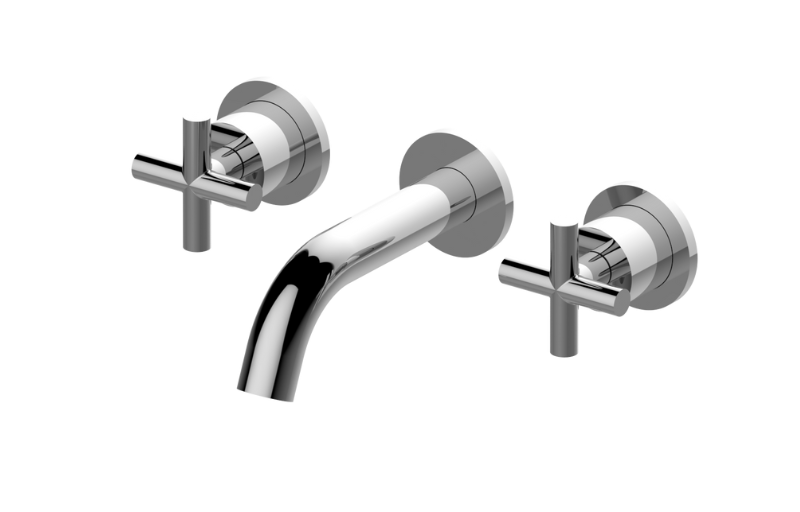 M.E. Wall-mounted basin mixer with 14,8cm spout - Trim only