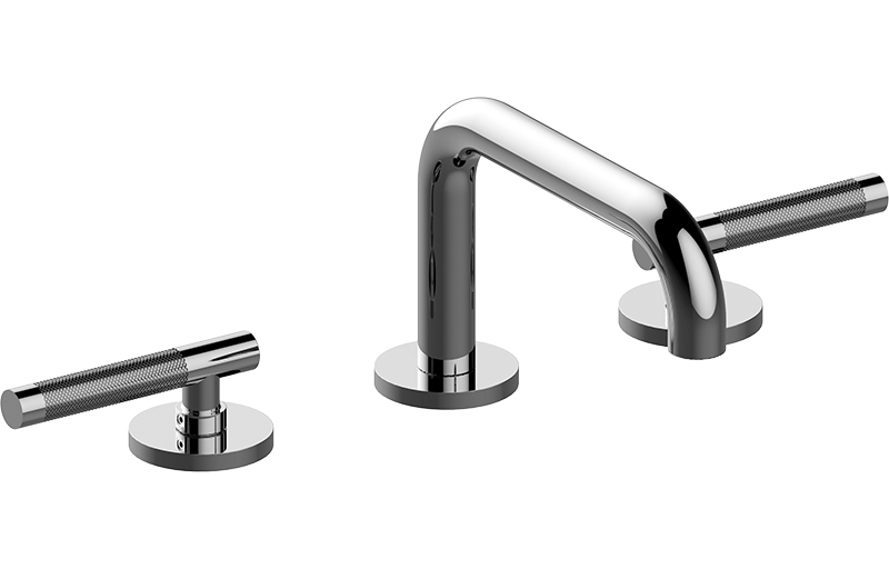 Three-hole washbasin mixer